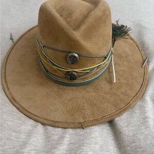 Tulum Hat with Decorative Band and Concho Accents